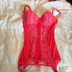 Victoria's Secret Pink Lace Chemise with Adjustable Straps